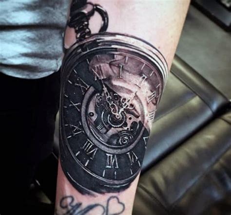 Top 80 Most Symbolic Clock Tattoos 2020 Inspiration Guide