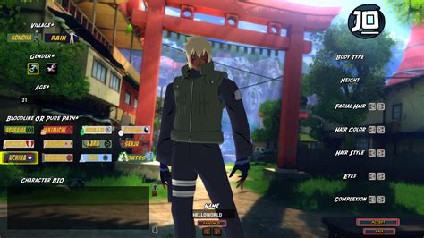 Character Creation Image JutsuOnline A Naruto MMORPG ALPHA Major