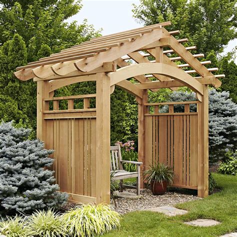 Arching Garden Arbor Woodworking Plan From Wood Magazine