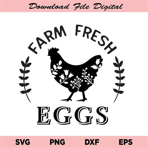 Farm Fresh Eggs Svg Chicken Eggs Svg Eggs Svg Farme House Svg Farm