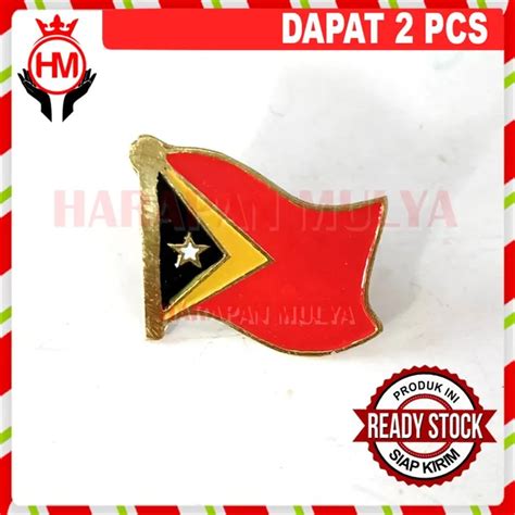 Flag Negara Timor Leste Pin Bendera Timor Leste Flag Pin Murah Pin ...