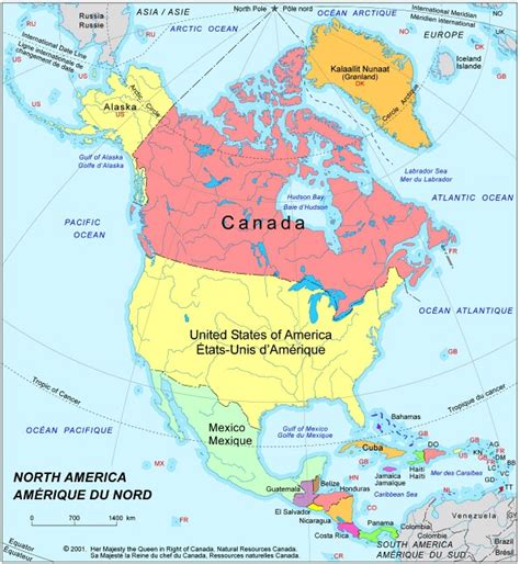 North America Political Map