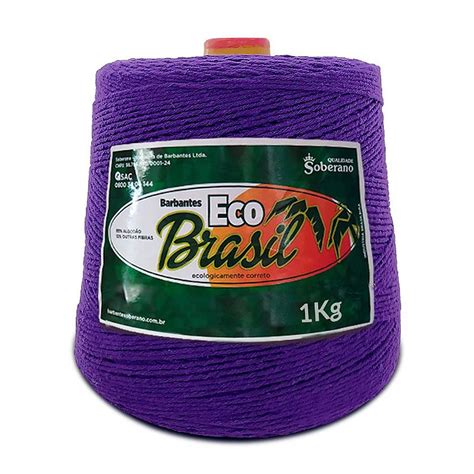 Barbante Eco Brasil Soberano 1kg Fio 8 Roxo Carmenn Barbantes E Fios