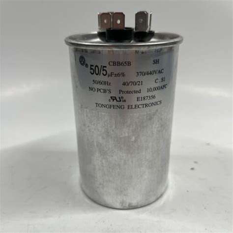 Dual Cbb65b Run Capacitor 370vac 370v Ac 505 Uf 555uf 6 Mfd Cs2 40