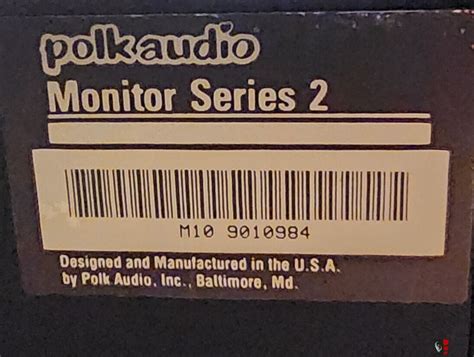 Polk Audio Monitor 10 Series 2 Vintage Speakers Photo 4797928 Canuck Audio Mart