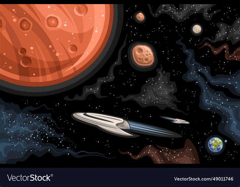 space chart royalty  vector image vectorstock