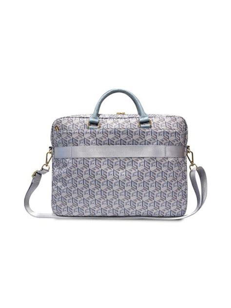 Guess Torba Na Laptopa G Cube Stripes Niebieski Modivo Pl