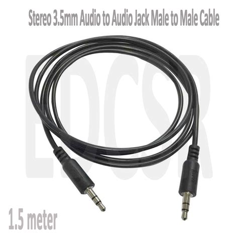 Stereo 35mm Audio To Audio Jack Male To Male Cable 15 Meters Lazada Ph