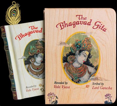 Bhagavad Gita Wooden Boxed Edition A Size Book