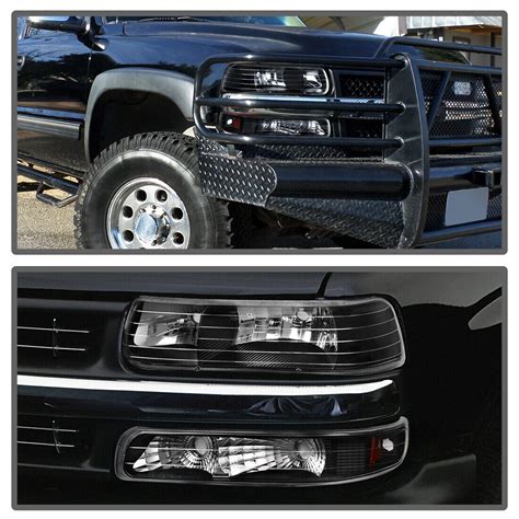 Headlight Assembly Bumper Light For Chevy Silverado