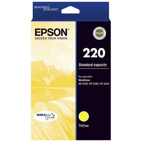 Epson 220 Ink Cartridge Yellow | Woolworths