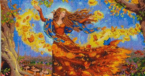 Hummingbird: Фея осени./ Fall Fairy. Dimensions. 35262