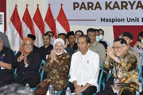 Dampingi Presiden Jokowi Kunjungi Pabrik Maspion Di Sidoarjo Menaker