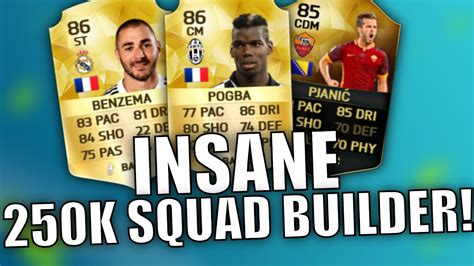 INSANE 250K HYBRID SQUAD BUILDER FEAT POGBA BENZEMA IF PJANIC