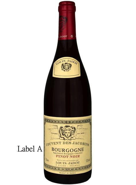 Louis Jadot Bourgogne Pinot Noir Couvent Des Jacobins 2020 A，b包裝隨機