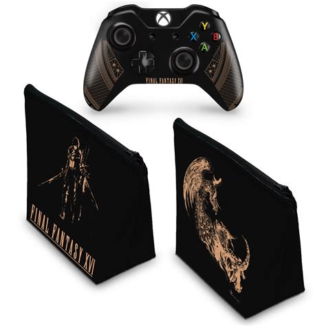 KIT Capa Case E Skin Xbox One Fat Controle Final Fantasy XVI Edition