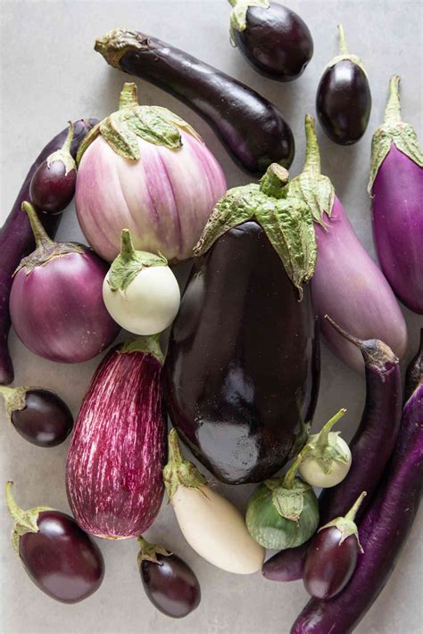 Uncooked Eggplant Purple