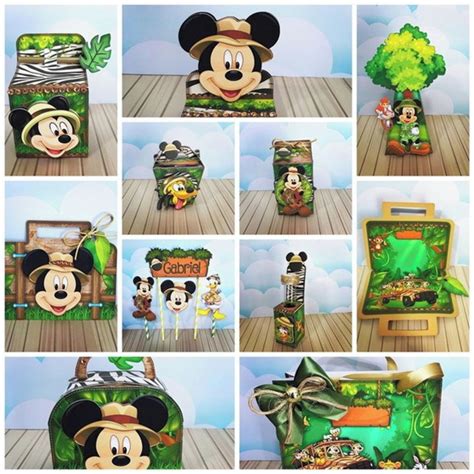 Kit Digital Mickey Safari Elo Produtos Especiais