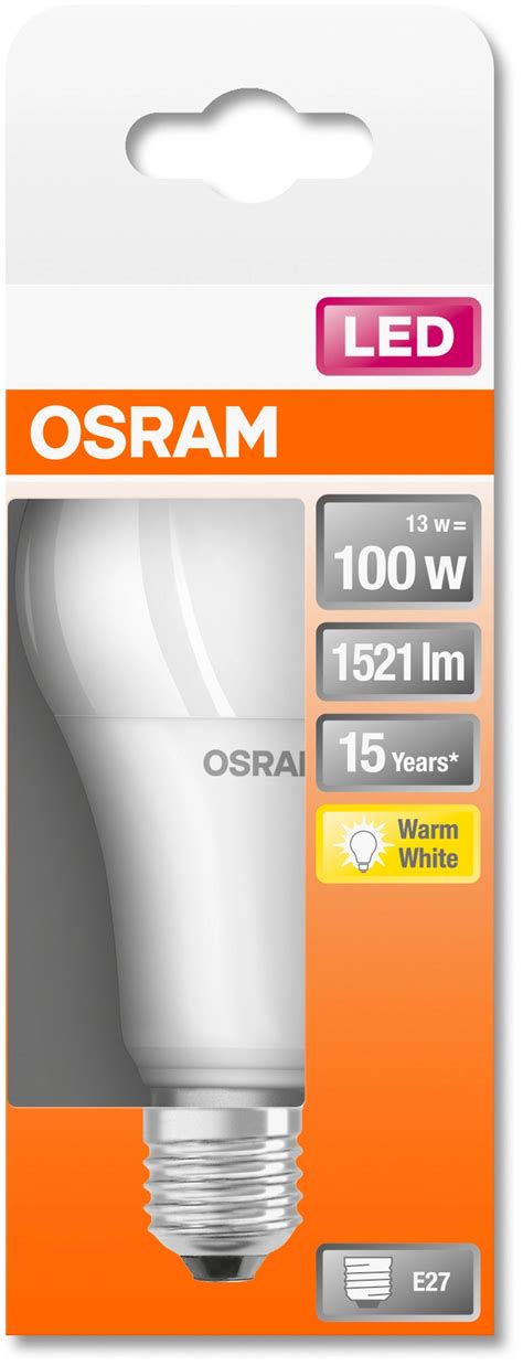 Osram Led Leuchtmittel E Gl Hlampenform W Lm X Cm H X