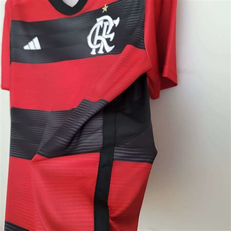 Camisa Do Flamengo I Torcedor Adidas Masculina Vermelha Preto