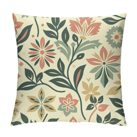 Chilfamy Hello Spring Daisy Flower Decorative Throw Pillow Covers 18 X