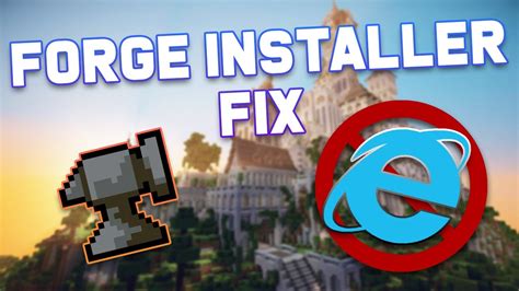 How To Fix Your Forge Installer For Minecraft Youtube