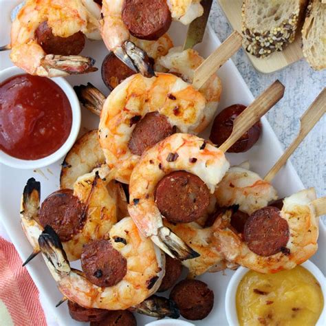 Shrimp And Chorizo Skewers Krazy Kitchen Mom