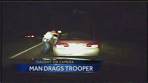 Video Dashcam Video Shows Trooper Being Dragged Duringi Traffic Stop