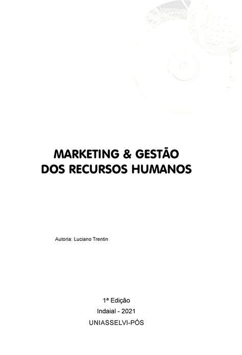 Marketing Gestão dos Recursos Humanos MARKETING GESTÃO DOS