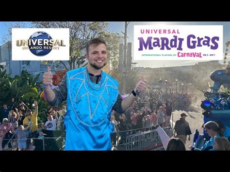 I RODE A MARDI GRAS FLOAT Universal Orlando Resort Mardi Gras