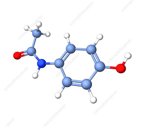 Paracetamol Molecule Stock Image A6240310 Science Photo Library