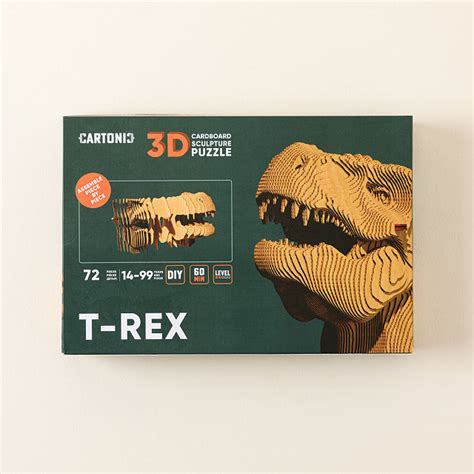 Uncommon Goods T Rex 3d Puzzle Building Kit T Rex Puzzle