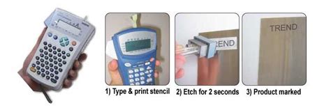 Stencils for metal etching - high resolution logos or variable information