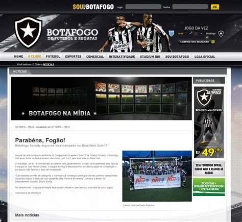 Botafogo De Futebol E Regatas Futebol Society Site Oficial Do Clube