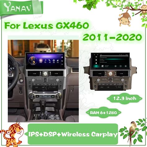 Android 2 Din Car Radio Tape Recorder For Lexus Gx460 2011 2020 Gps Navigation Auto Video