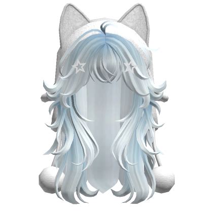 Fluffy Wolfcut W Cat Ushanka Light Blue S Code Price RblxTrade