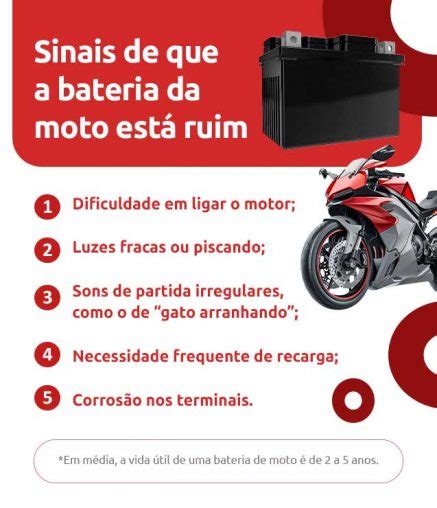 Bateria Para Moto Veja Quando E Como Trocar DOK