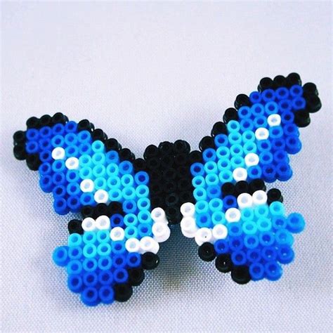 Blue Butterfly Hama Beads