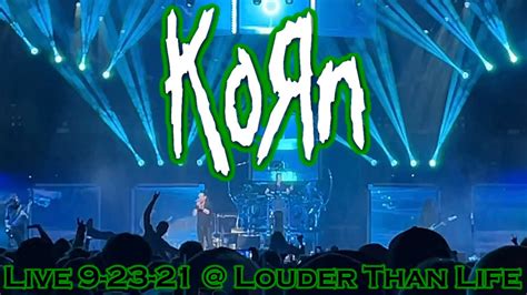 KORN Live Louder Than Life FULL CONCERT 9 23 21 Louisville KY 60fps