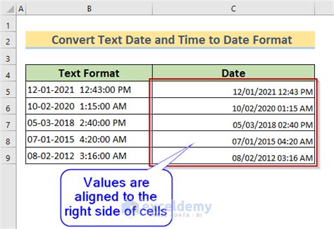 How to Convert Text Date and Time to Date Format in Excel - 7 Methods