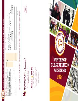 Fillable Online Homecoming And Class Reunion Registration Fax Email