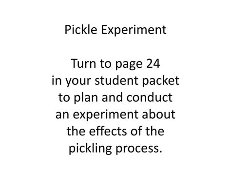 Ppt Pickling Powerpoint Presentation Free Download Id1942576