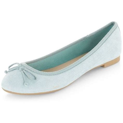 Light Blue Suedette Ballet Pumps Ballet Pumps Blue Ballet Flats