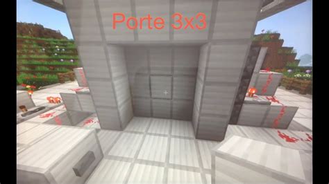 Porte 3x3 L Tuto Redstone 3 L Minecraft Fr Youtube