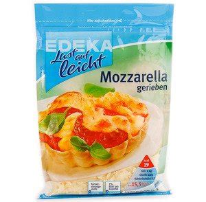 EDEKA Lust Auf Leicht Mozzarella Gerieben 15 5 200g Amazon De