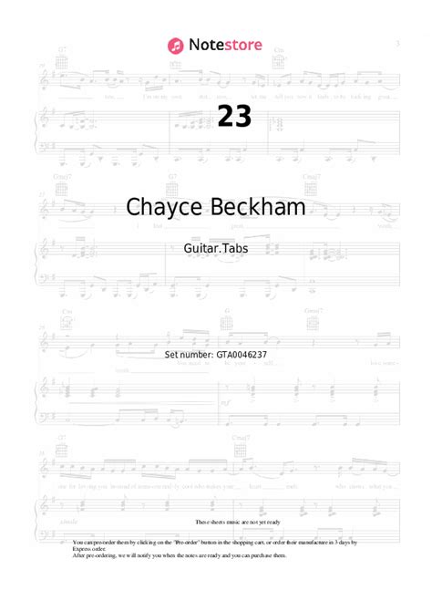 23 tabs guitar Chayce Beckham in Note-Store.com | Guitar.Tabs SKU ...