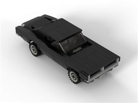 Lego Moc 1969 Dodge Charger Rt Black Version By Nlegoguy Rebrickable Build With Lego