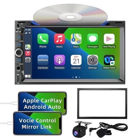 Buy Double Din Car Stereo With Cd Dvd Player Carplay Android Auto