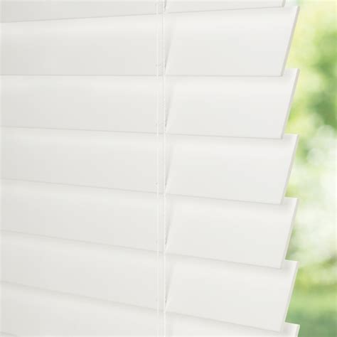 Levolor Trim Go 2 In Slat Width 35 In X 64 In Cordless White Faux Wood Room Darkening Horizontal