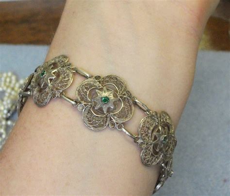 Vintage S Silver Filigree Bracelet By Athenasvintage On Etsy